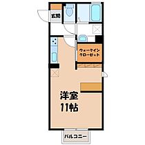 ディアコート エヌ II  ｜ 栃木県栃木市箱森町（賃貸アパート1R・1階・30.33㎡） その2