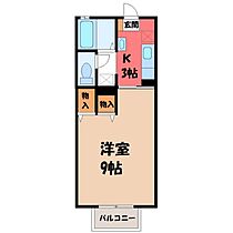 アースアイランド V  ｜ 栃木県小山市西城南1丁目（賃貸アパート1K・2階・26.71㎡） その2