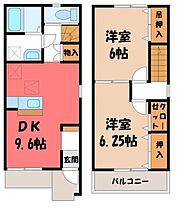 PROCYON (プロキオン)  ｜ 栃木県栃木市大平町真弓（賃貸テラスハウス2DK・1階・57.23㎡） その2