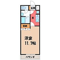 コーディアルハイム  ｜ 栃木県栃木市野中町（賃貸アパート1K・1階・33.25㎡） その2