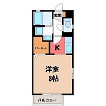 グリーンヒルズ  ｜ 栃木県宇都宮市下岡本町（賃貸アパート1K・1階・27.08㎡） その2