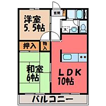 リーフマンション  ｜ 茨城県筑西市岡芹2丁目（賃貸マンション2LDK・2階・54.81㎡） その2