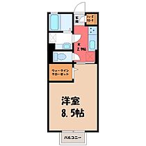 クワトロ ヤナギノ B  ｜ 茨城県結城市新福寺6丁目（賃貸アパート1K・2階・30.03㎡） その2