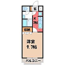 ハート・オブ・クレイドル  ｜ 栃木県さくら市きぬの里3丁目（賃貸アパート1K・1階・29.75㎡） その2