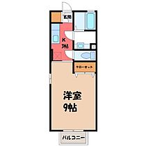 プラティーク A  ｜ 栃木県小山市大字横倉新田（賃貸アパート1K・1階・30.27㎡） その2