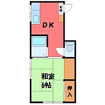 しきみ荘  ｜ 栃木県宇都宮市吉野2丁目（賃貸アパート1DK・2階・32.24㎡） その1