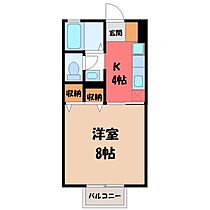 ポートシャトー  ｜ 茨城県筑西市下岡崎（賃貸アパート1K・2階・26.71㎡） その2