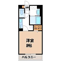 城彩シティーガーデン  ｜ 栃木県宇都宮市旭2丁目（賃貸マンション1K・1階・28.66㎡） その2