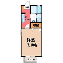 ヴィーナスポート  ｜ 栃木県栃木市城内町2丁目（賃貸アパート1K・1階・26.40㎡） その2