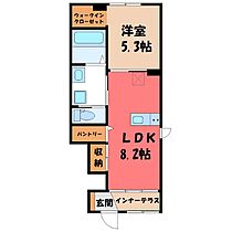 シャンピア コート  ｜ 栃木県栃木市平柳町1丁目（賃貸アパート1LDK・1階・36.66㎡） その2