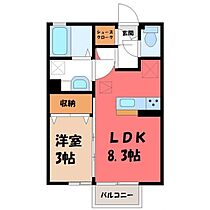 ヴィティス A  ｜ 栃木県栃木市大平町真弓（賃貸アパート1DK・1階・29.44㎡） その2