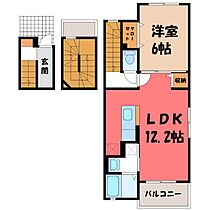 キラベル  ｜ 栃木県真岡市高勢町1丁目（賃貸アパート1LDK・3階・41.30㎡） その2