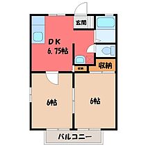 M＆Mハイツ  ｜ 栃木県宇都宮市下岡本町（賃貸アパート1LDK・1階・40.92㎡） その2