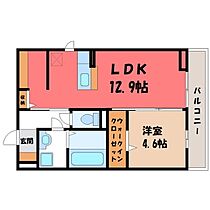 Marigold  ｜ 茨城県筑西市下中山（賃貸アパート1LDK・2階・42.79㎡） その2