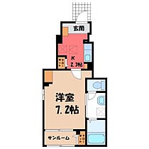 エスポワール城東  ｜ 栃木県小山市城東6丁目（賃貸アパート1K・1階・29.72㎡） その2