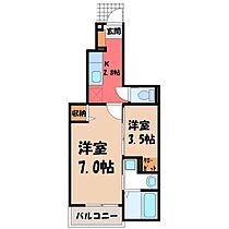 カーサ翠樹  ｜ 栃木県宇都宮市上野町（賃貸アパート1K・1階・31.65㎡） その2