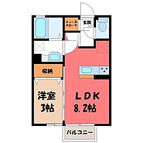 セピア・コート  ｜ 栃木県小山市若木町3丁目（賃貸アパート1LDK・1階・29.25㎡） その2