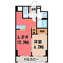 アマルフィーノ  ｜ 栃木県宇都宮市大寛2丁目（賃貸マンション1LDK・6階・48.56㎡） その2