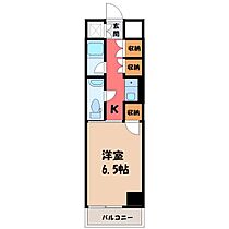 エトワール宇都宮第1  ｜ 栃木県宇都宮市簗瀬4丁目（賃貸マンション1K・4階・21.48㎡） その2