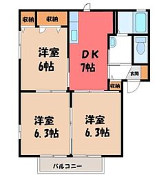 JR東北本線 宇都宮駅 バス20分 平松本町下車 徒歩3分