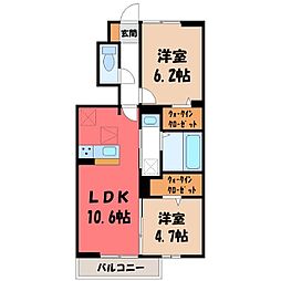 間取図画像 2LDK