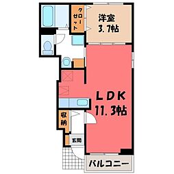 JR東北本線 石橋駅 バス10分 峰町下車 徒歩12分