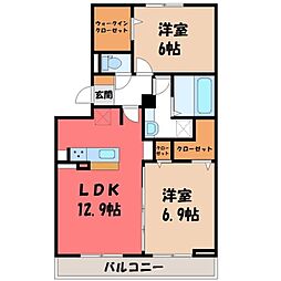 JR日光線 鶴田駅 徒歩23分