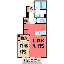 東武宇都宮線 東武宇都宮駅 4.1km 1階/-