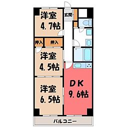 東武宇都宮線 東武宇都宮駅 バス20分 桜通十文字下車 徒歩2分 2階/-