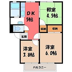 桜ハイツ 2階/-