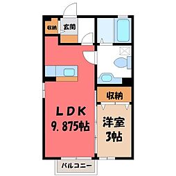 JR東北本線 岡本駅 徒歩34分 1階/-