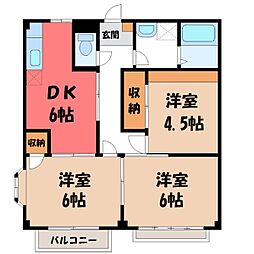 JR東北本線 宇都宮駅 バス10分 桜小学校入口下車 徒歩6分