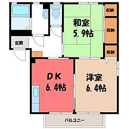クレストコート II 2階/-