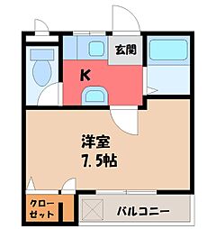 コスモ花園ハイツ 2階/-