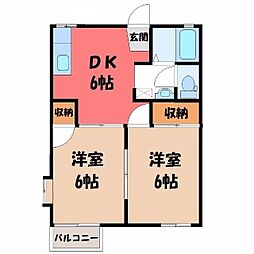 JR東北本線 雀宮駅 徒歩16分 2階/-