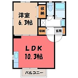ルナパレス 2階/-