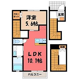 東武宇都宮線 江曽島駅 徒歩1分 3階/-
