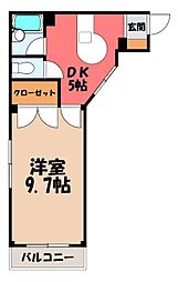 DAIKAN 1DKの間取図画像