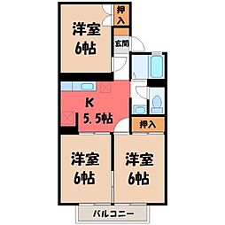 東武宇都宮線 江曽島駅 徒歩22分 1階/-