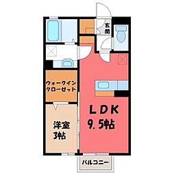 JR東北本線 小山駅 バス20分 小山高校前下車 徒歩5分 1階/-