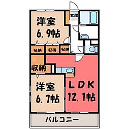 JR水戸線 小田林駅 徒歩32分 3階/-
