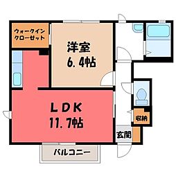 JR東北本線 石橋駅 徒歩12分 1階/-
