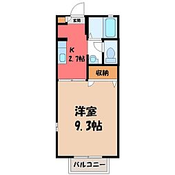 JR東北本線 雀宮駅 3.3km
