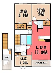 真岡鐵道 北真岡駅 徒歩5分 2階/-
