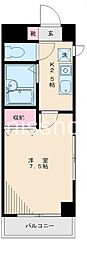 サンテラス広尾 1Kの間取図画像