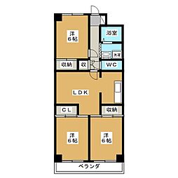 グリーンパーク北葛西 3LDKの間取図画像