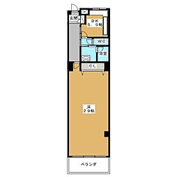 東葛西ビル 1Kの間取図画像