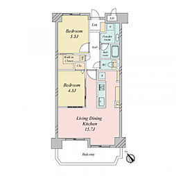 間取図画像 2LDK