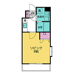SEC千葉中央 5階1Kの間取り