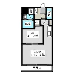 Marieta 1LDKの間取図画像